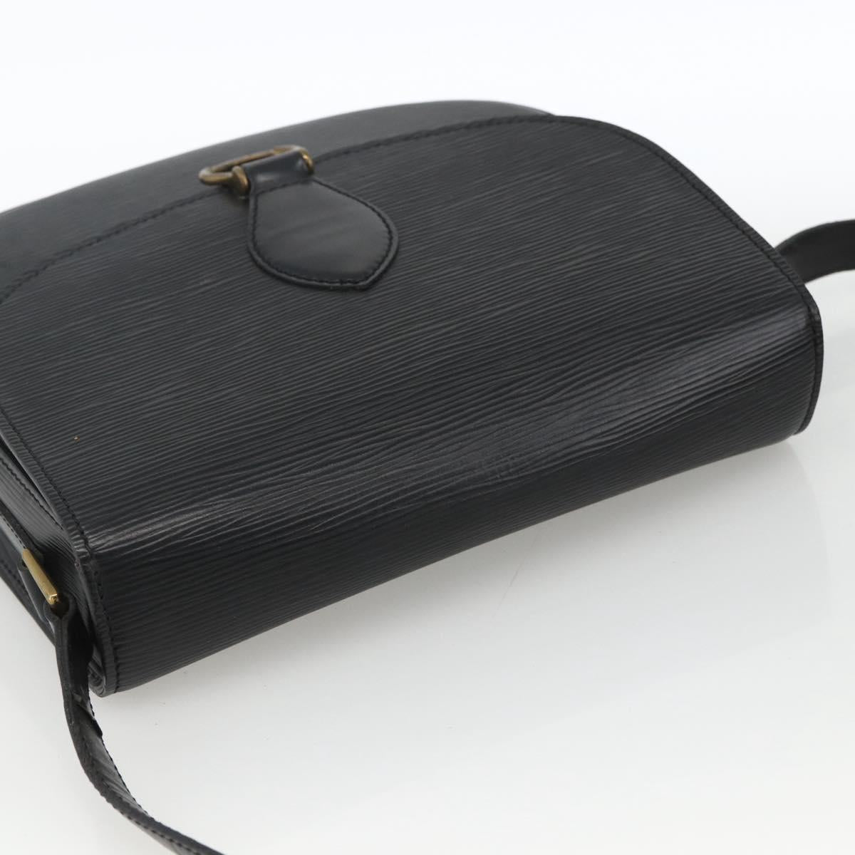 LOUIS VUITTON Epi Saint Cloud GM Shoulder Bag Black Noir M52192 LV Auth ep13601
