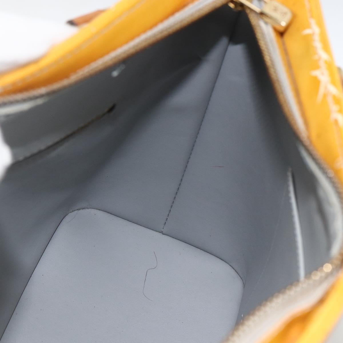 LOUIS VUITTON Monogram Vernis Houston Hand Bag Gris M91053 LV Auth ep13603