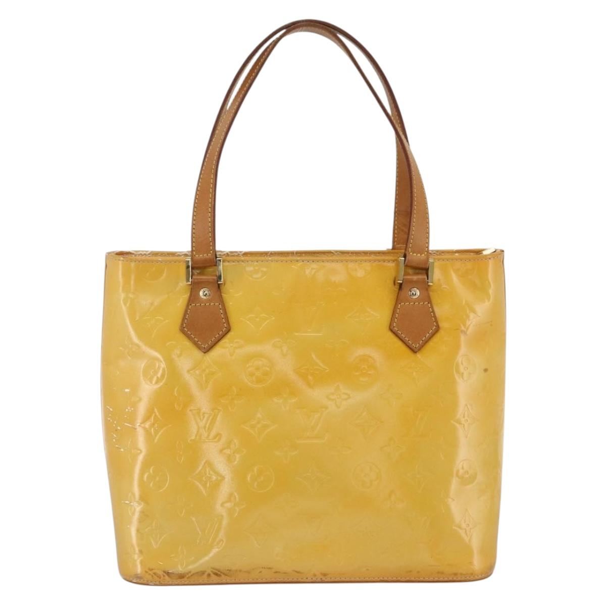 LOUIS VUITTON Monogram Vernis Houston Hand Bag Gris M91053 LV Auth ep13603