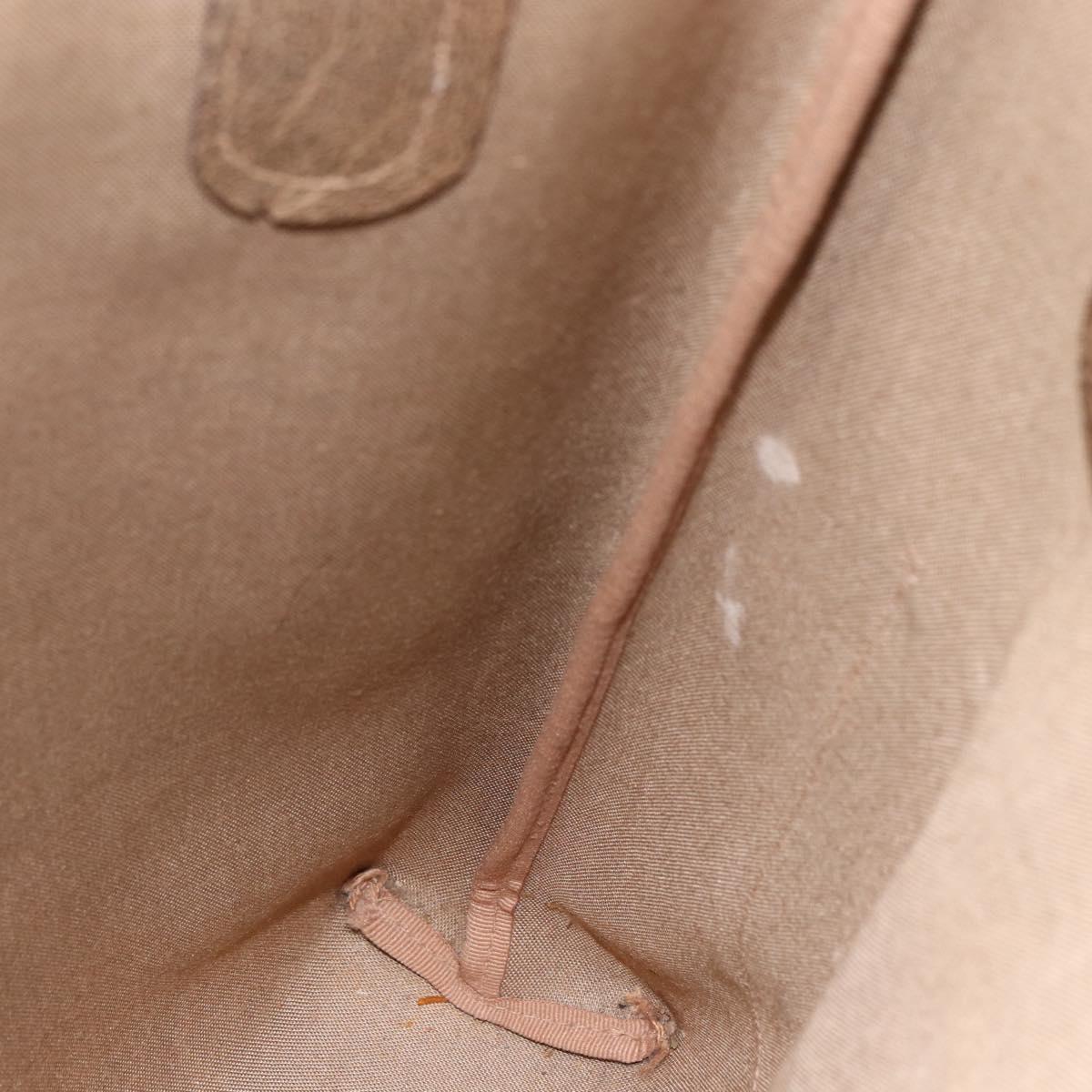 GUCCI GG Supreme Web Sherry Line Tote Bag PVC Beige Auth ep13605