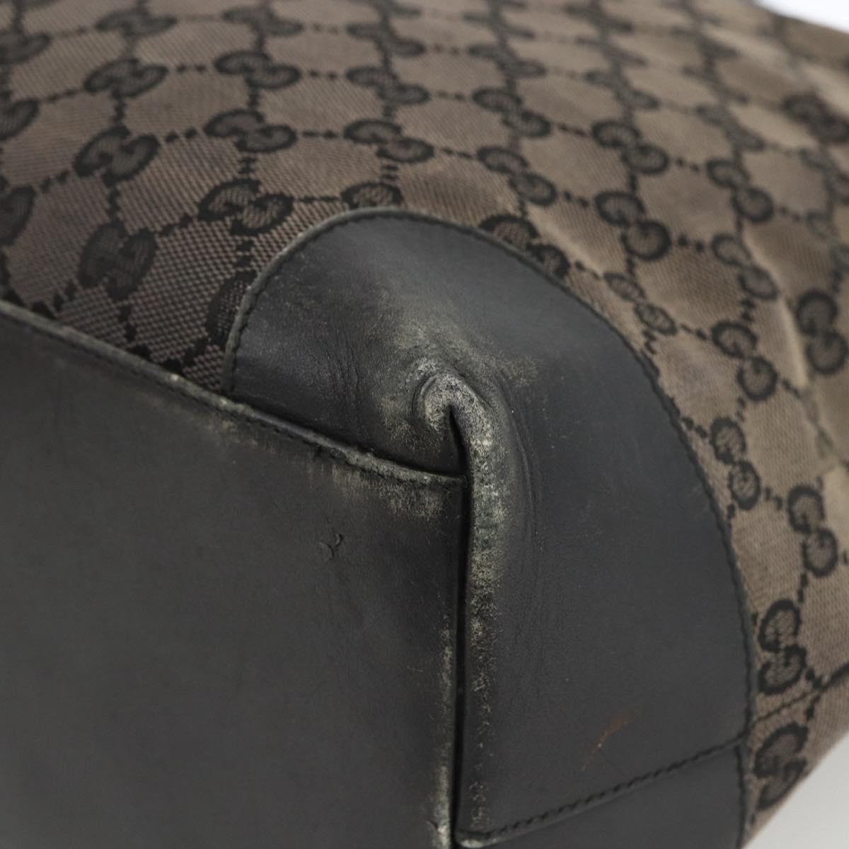 GUCCI GG Canvas Hand Bag Silver Navy 002 1121 1669 Auth ep13625