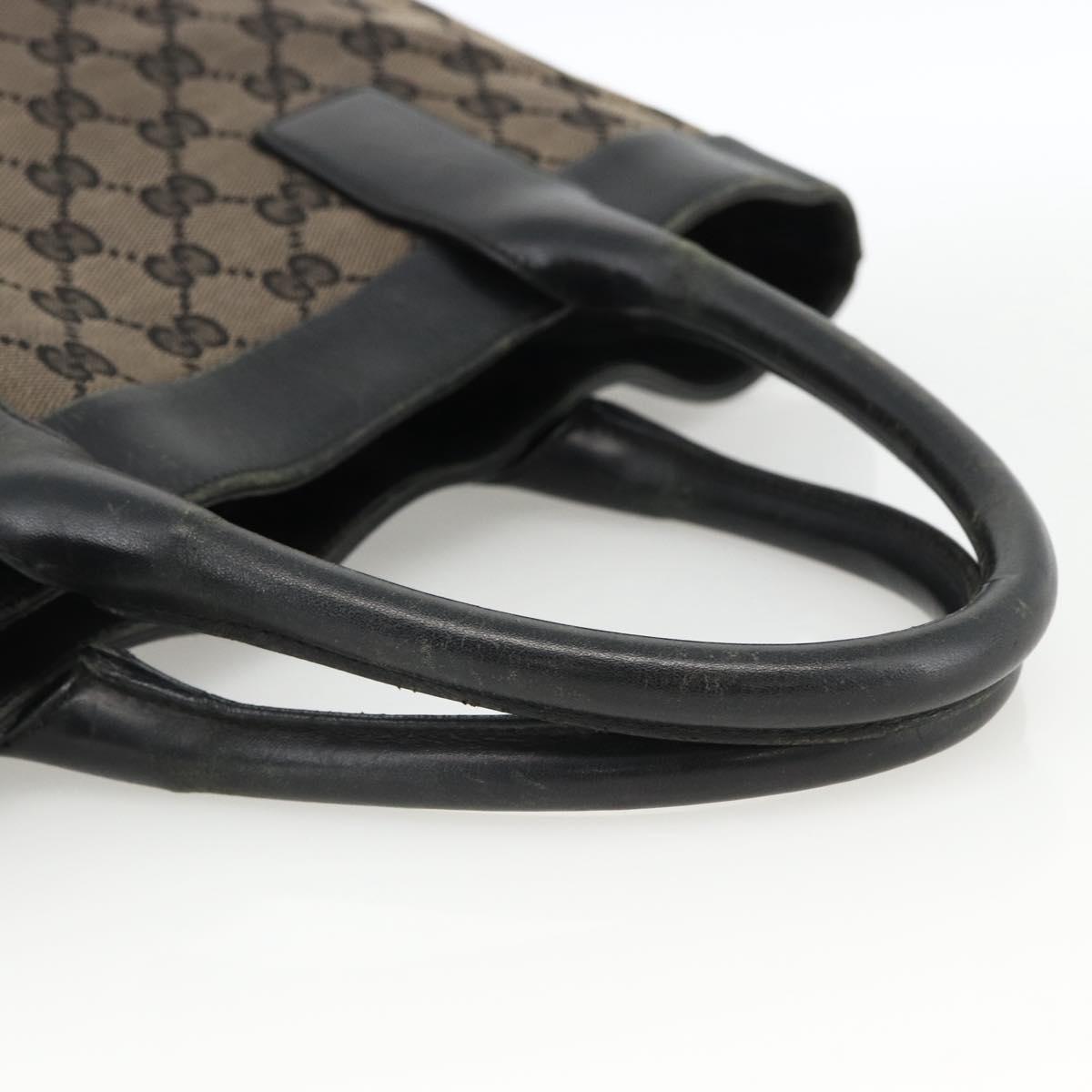 GUCCI GG Canvas Hand Bag Silver Navy 002 1121 1669 Auth ep13625