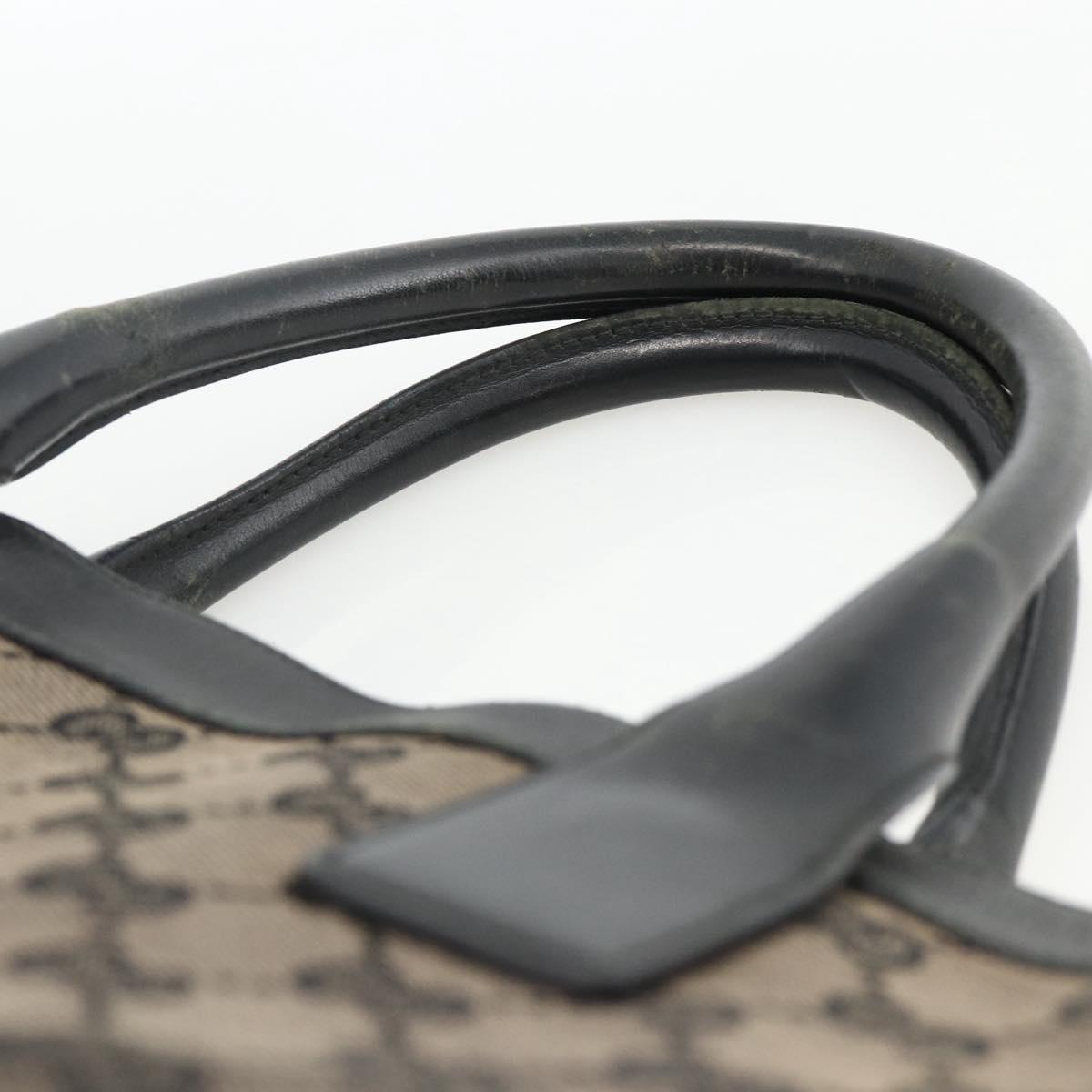 GUCCI GG Canvas Hand Bag Silver Navy 002 1121 1669 Auth ep13625