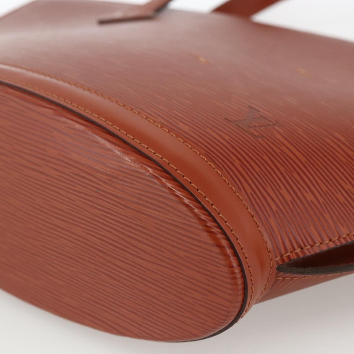 LOUIS VUITTON Epi Saint Jacques Hand Bag Brown M52263 LV Auth ep13637