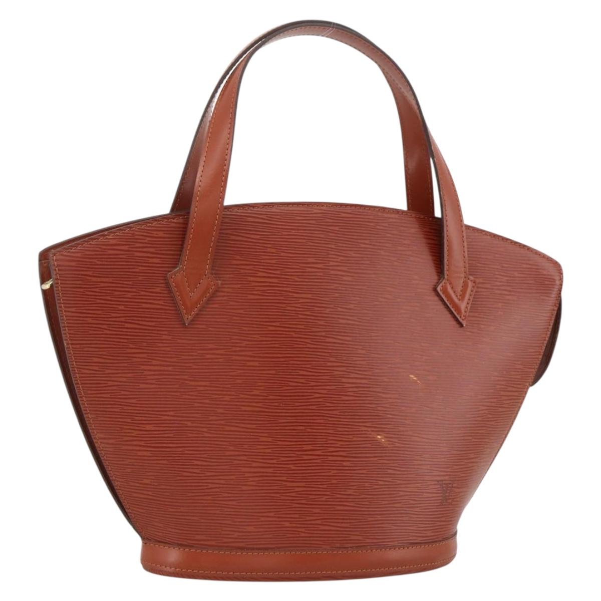 LOUIS VUITTON Epi Saint Jacques Hand Bag Brown M52263 LV Auth ep13637
