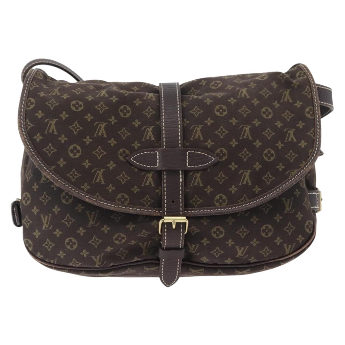 LOUIS VUITTON Monogram Idylle Saumur PM Shoulder Bag Brown M95227 Auth ep13645