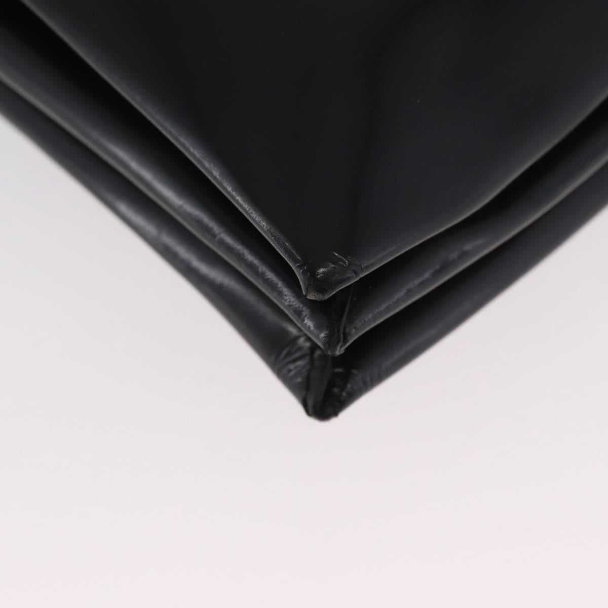 GUCCI Shoulder Bag Patent leather Black Gold Auth ep13648