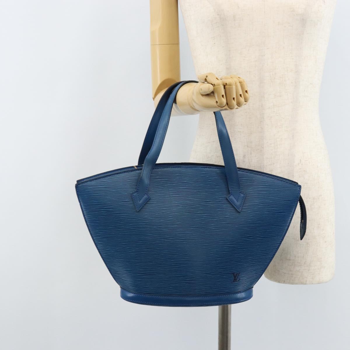LOUIS VUITTON Epi Saint Jacques Shoulder Bag Blue M52275 LV Auth ep13657