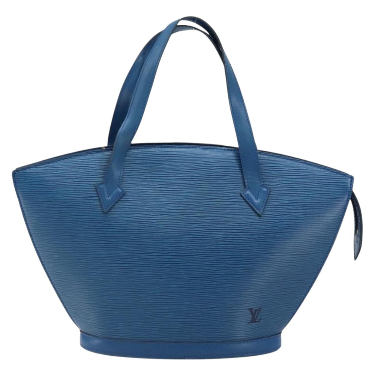 LOUIS VUITTON Epi Saint Jacques Shoulder Bag Blue M52275 LV Auth ep13657