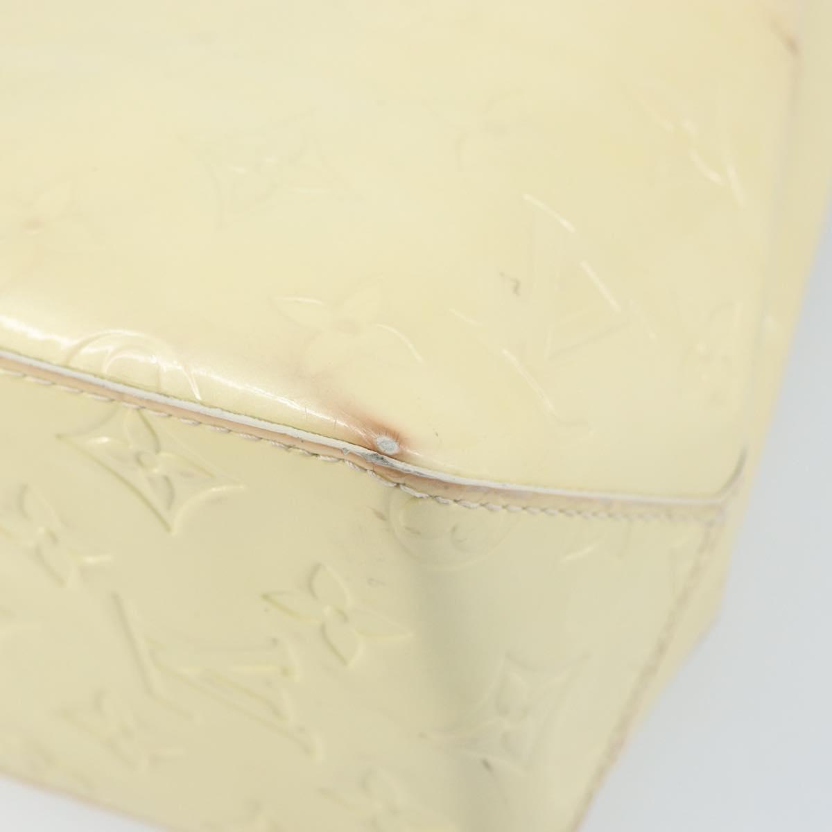 LOUIS VUITTON Monogram Vernis Reade PM Hand Bag Perle M91336 LV Auth ep13659