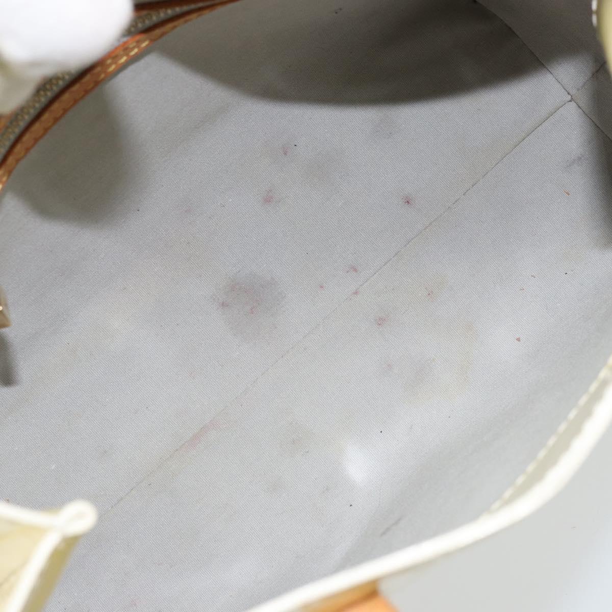 LOUIS VUITTON Monogram Vernis Reade PM Hand Bag Perle M91336 LV Auth ep13659