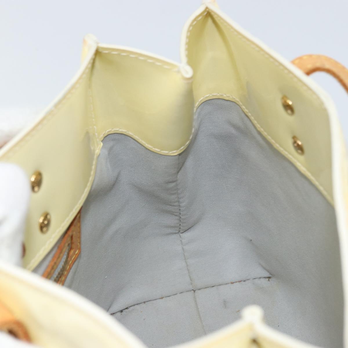 LOUIS VUITTON Monogram Vernis Reade PM Hand Bag Perle M91336 LV Auth ep13659