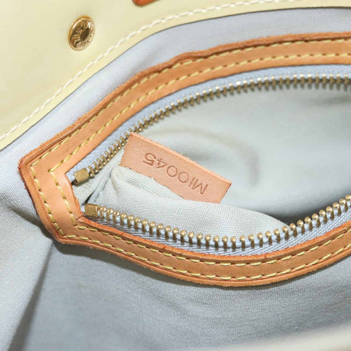 LOUIS VUITTON Monogram Vernis Reade PM Hand Bag Perle M91336 LV Auth ep13659