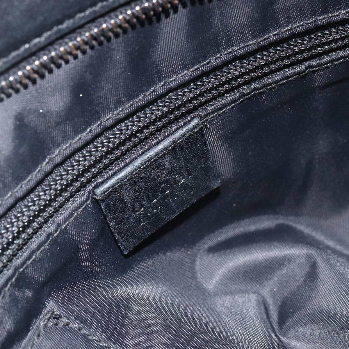 GUCCI Guccissima Shoulder Bag Canvas Black Silver 161822 Auth ep13661