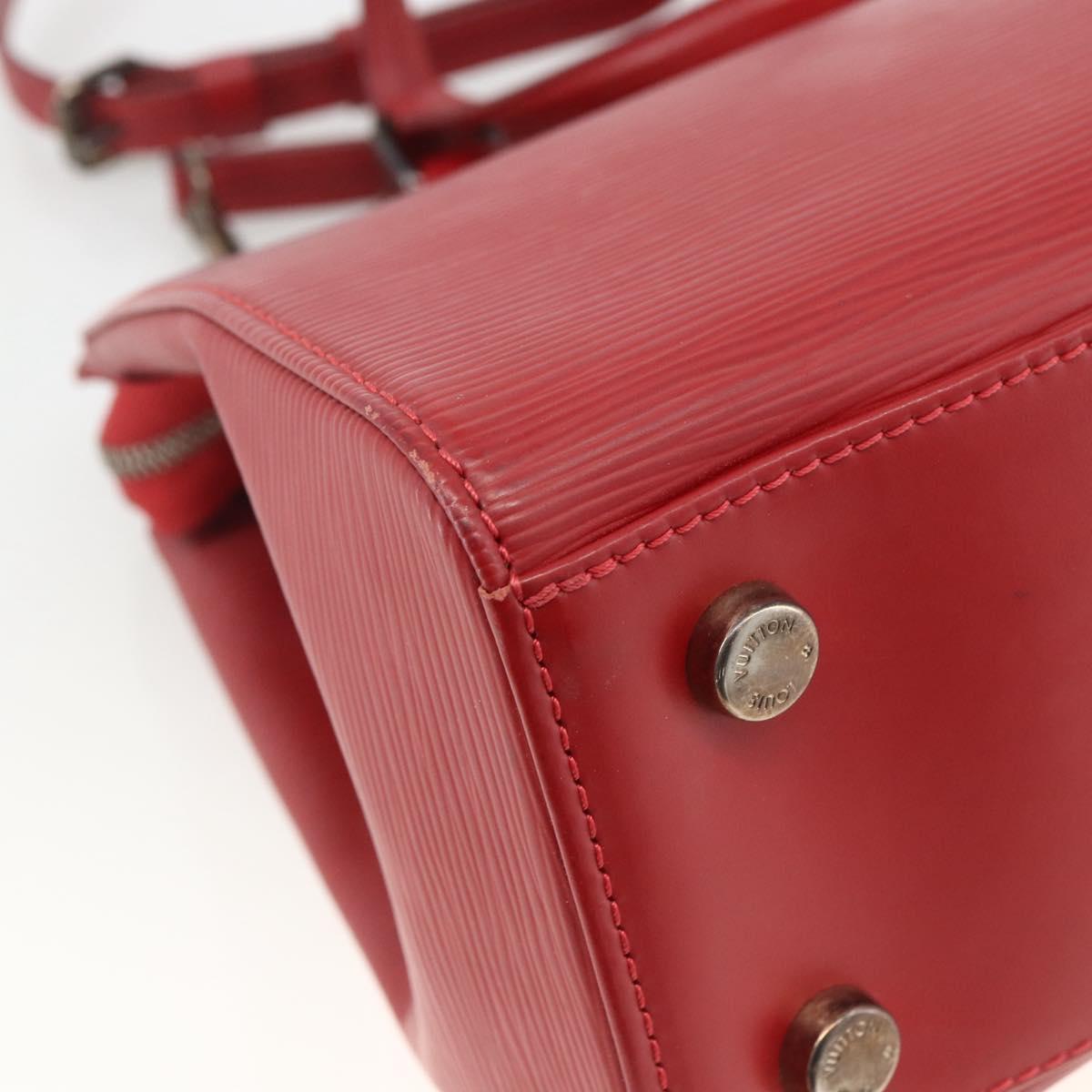 LOUIS VUITTON Epi Blair MM Hand Bag 2way Red Car Mine M4030E LV Auth ep13668