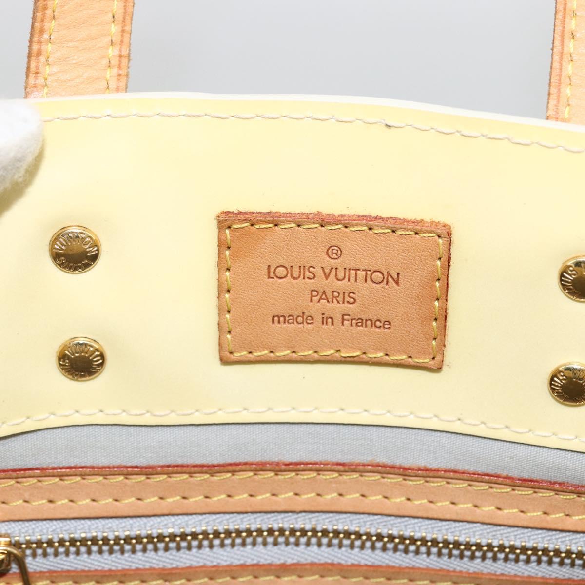 LOUIS VUITTON Monogram Vernis Reade PM Hand Bag Perle M91336 LV Auth ep13671