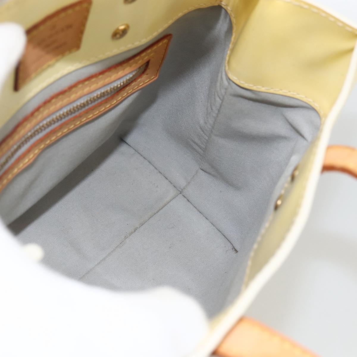 LOUIS VUITTON Monogram Vernis Reade PM Hand Bag Perle M91336 LV Auth ep13671