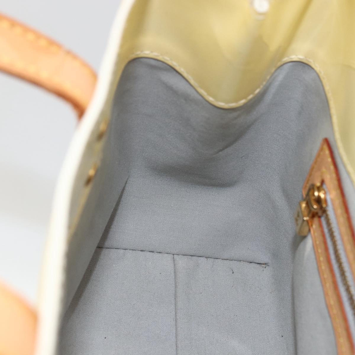 LOUIS VUITTON Monogram Vernis Reade PM Hand Bag Perle M91336 LV Auth ep13671