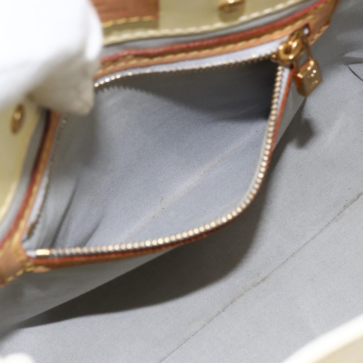 LOUIS VUITTON Monogram Vernis Reade PM Hand Bag Perle M91336 LV Auth ep13671