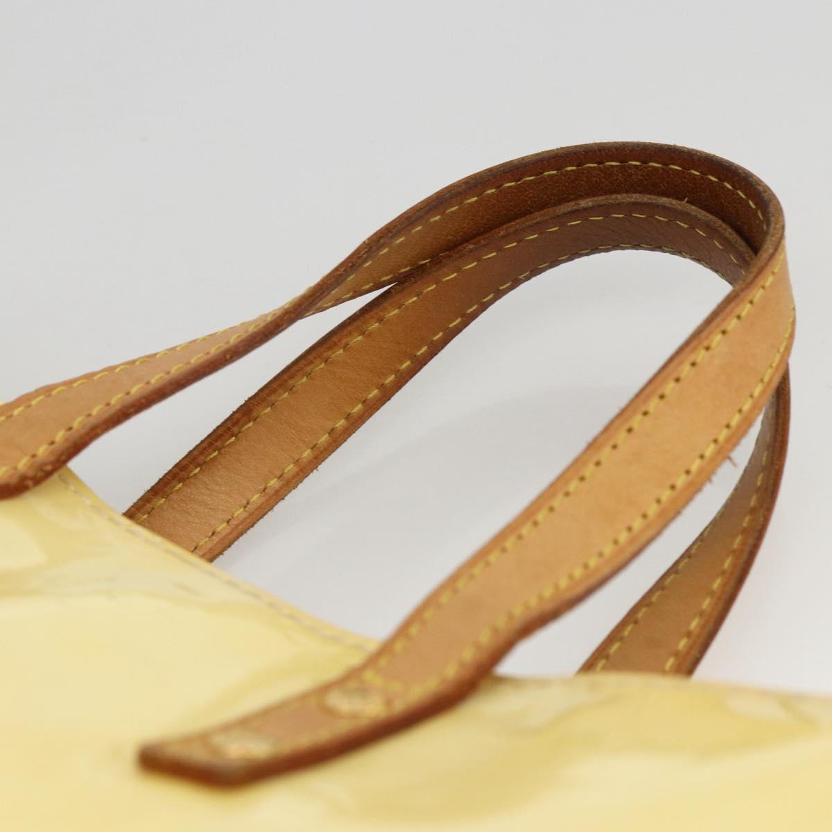LOUIS VUITTON Monogram Vernis Reade PM Hand Bag Perle M91336 LV Auth ep13671