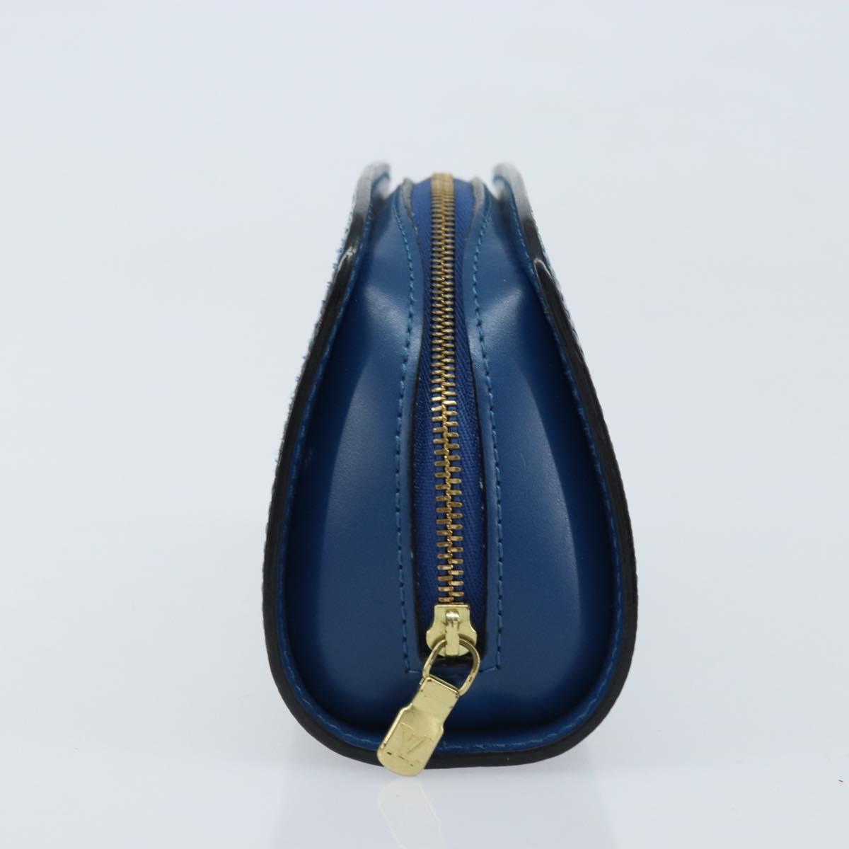 LOUIS VUITTON Epi Dauphine PM Pouch Blue M48445 LV Auth ep13675