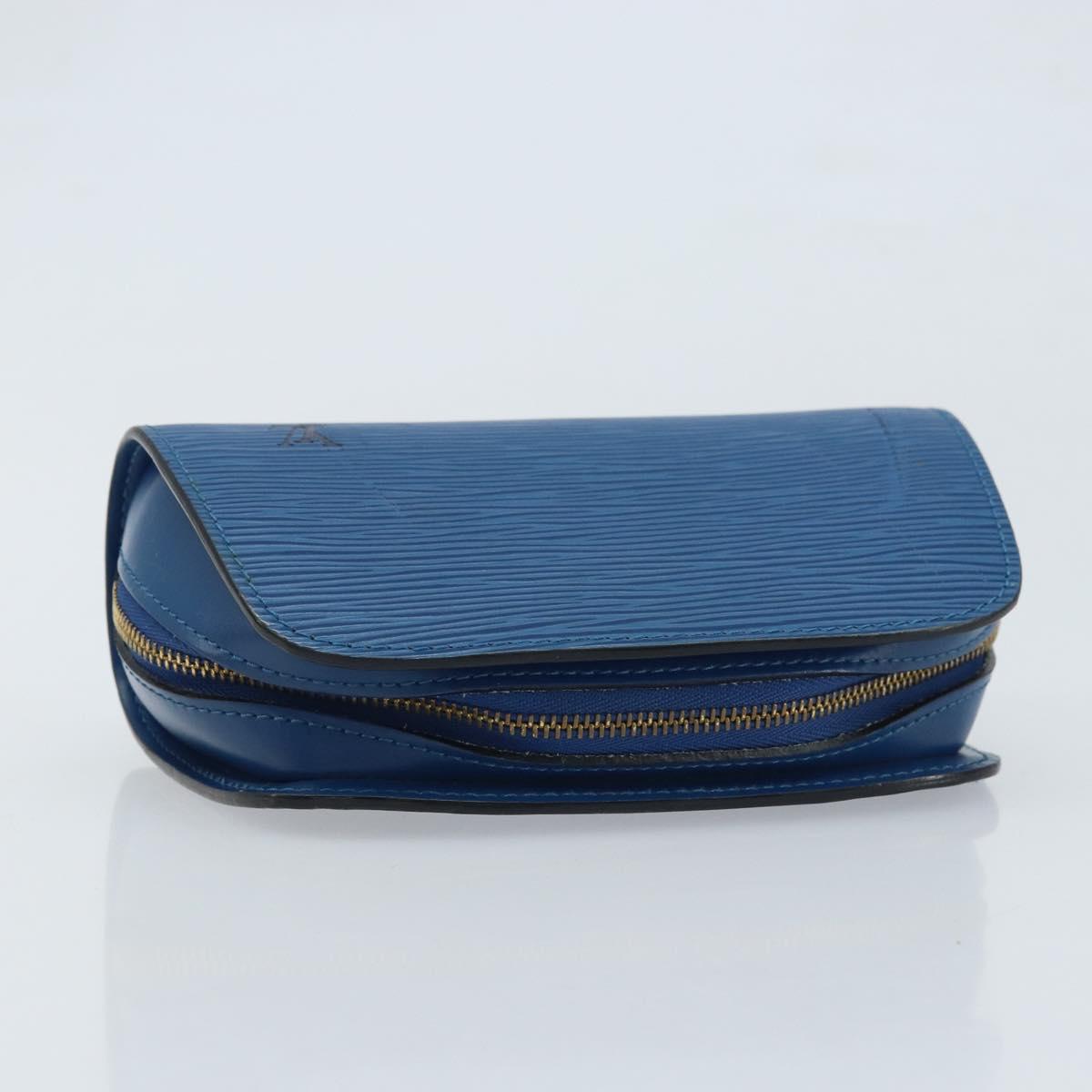 LOUIS VUITTON Epi Dauphine PM Pouch Blue M48445 LV Auth ep13675