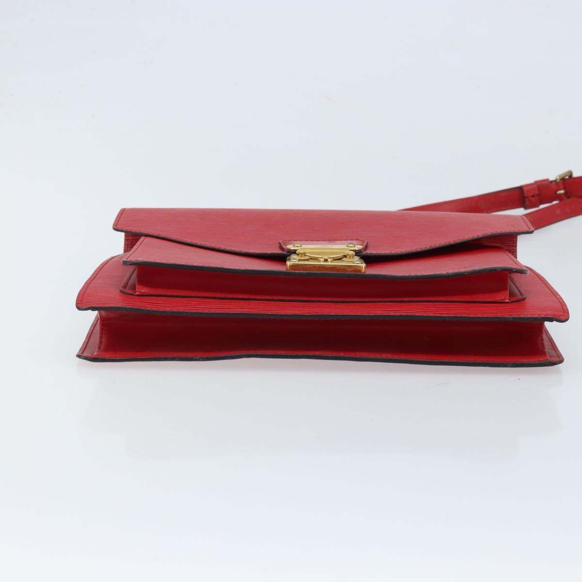 LOUIS VUITTON Epi Monceau 28 Hand Bag Red M40783 LV Auth ep13676