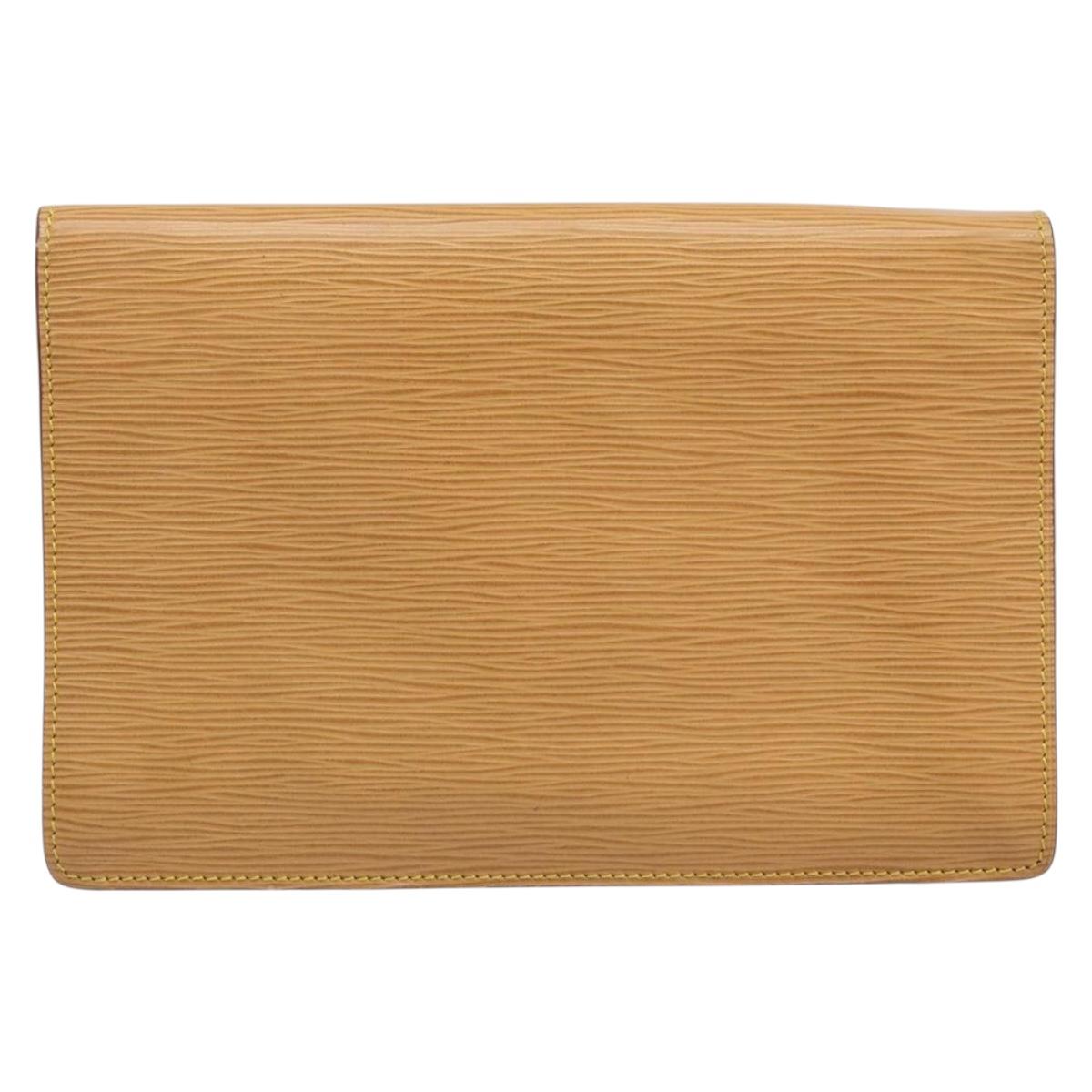LOUIS VUITTON Epi Serie Dragonne Hand Bag Beige LV Auth ep13677