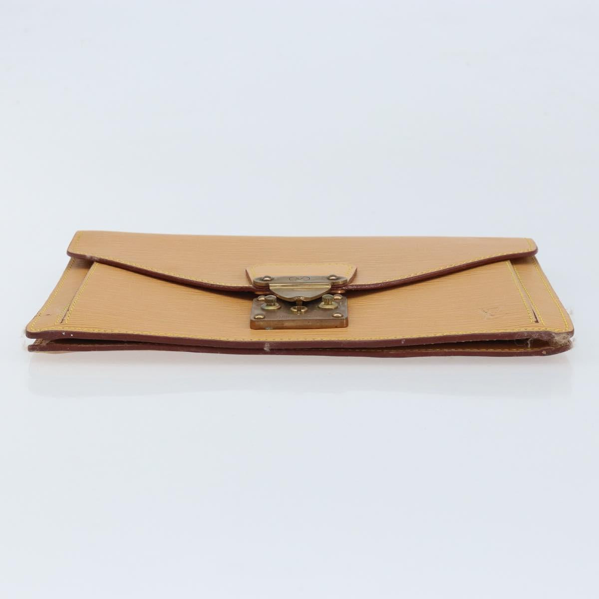 LOUIS VUITTON Epi Serie Dragonne Hand Bag Beige LV Auth ep13677