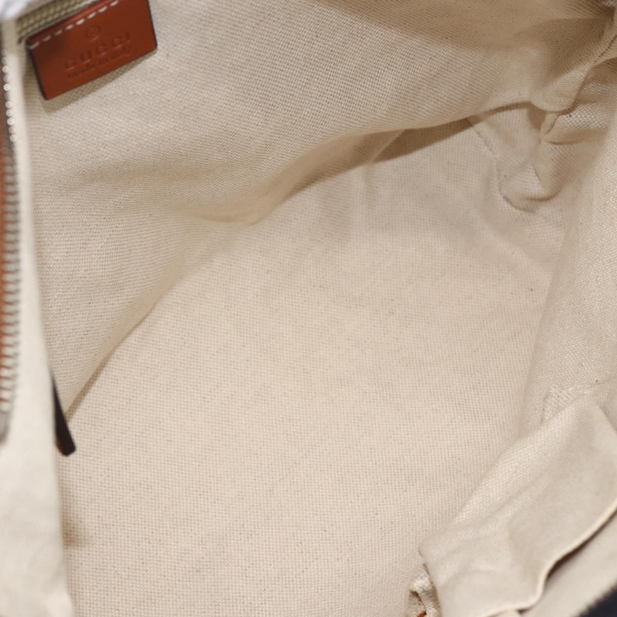 GUCCI GG Canvas Shoulder Bag Nylon Navy Silver 314529 Auth ep13678