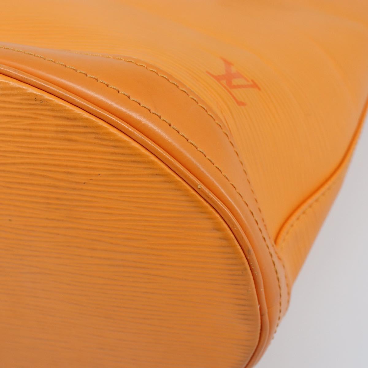 LOUIS VUITTON Epi Bucket PM Shoulder Bag Orange Mandarin M5899H LV Auth ep13679