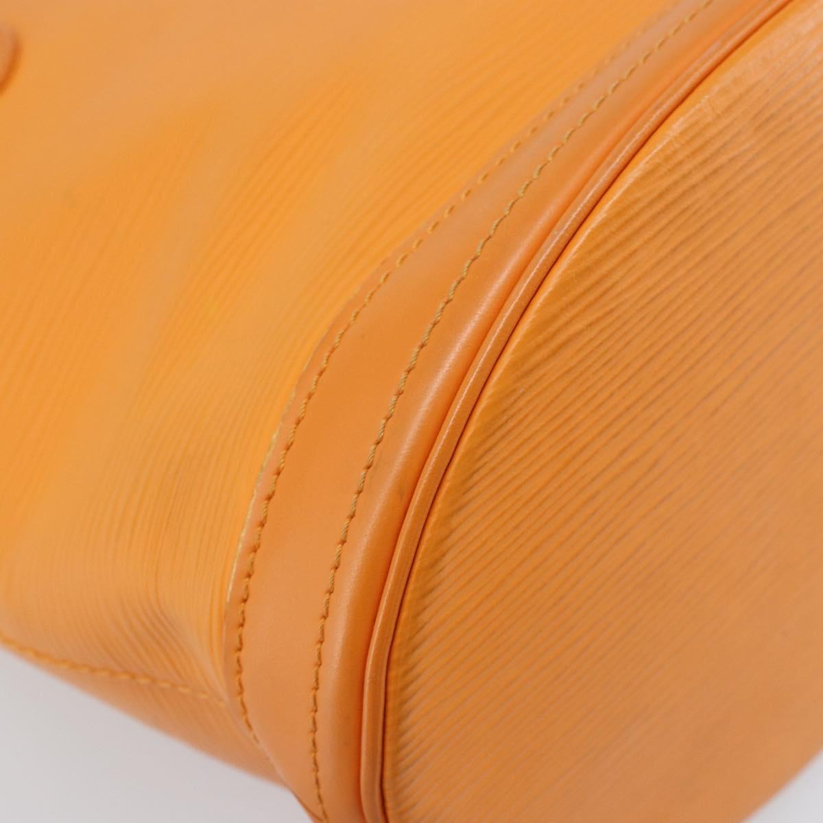 LOUIS VUITTON Epi Bucket PM Shoulder Bag Orange Mandarin M5899H LV Auth ep13679