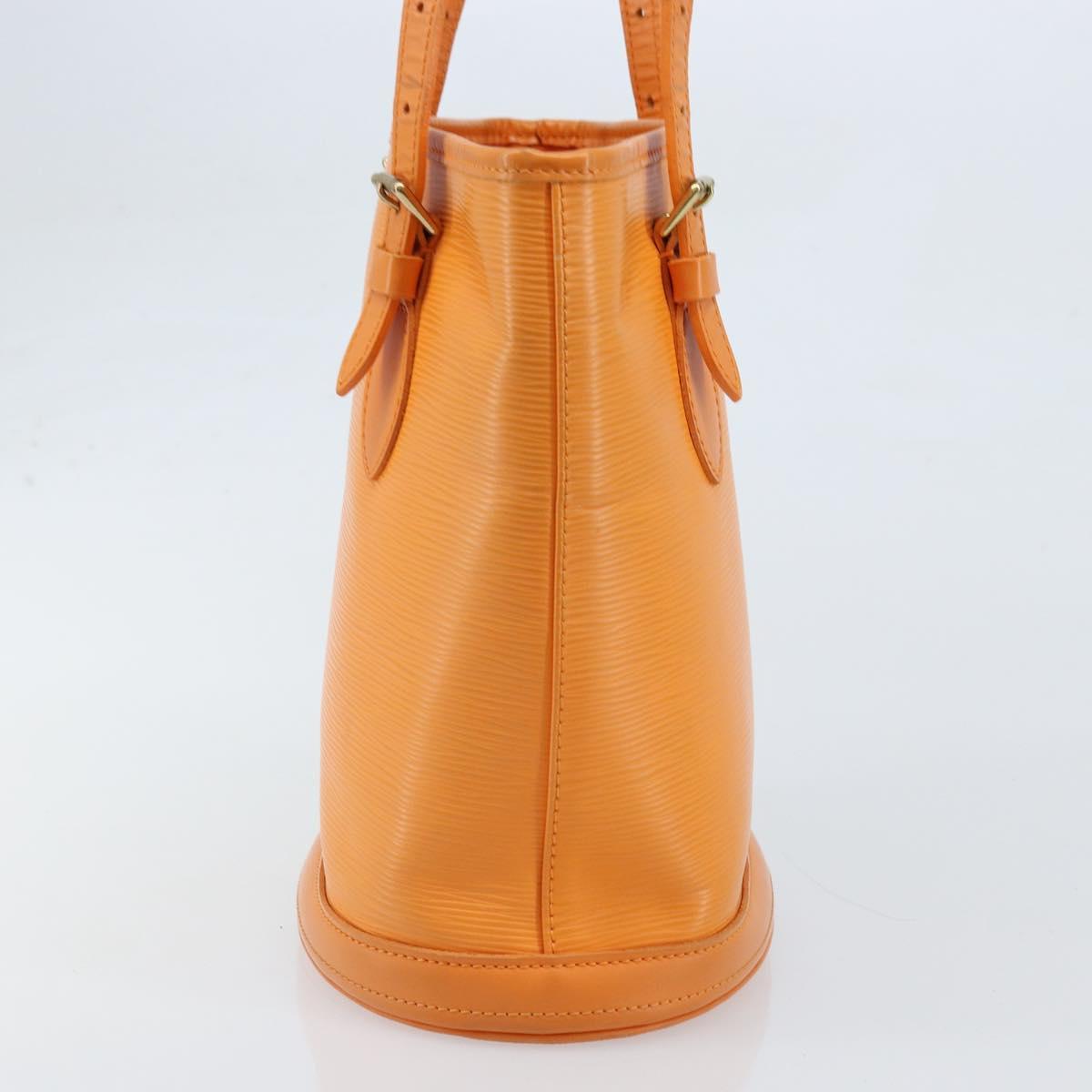 LOUIS VUITTON Epi Bucket PM Shoulder Bag Orange Mandarin M5899H LV Auth ep13679