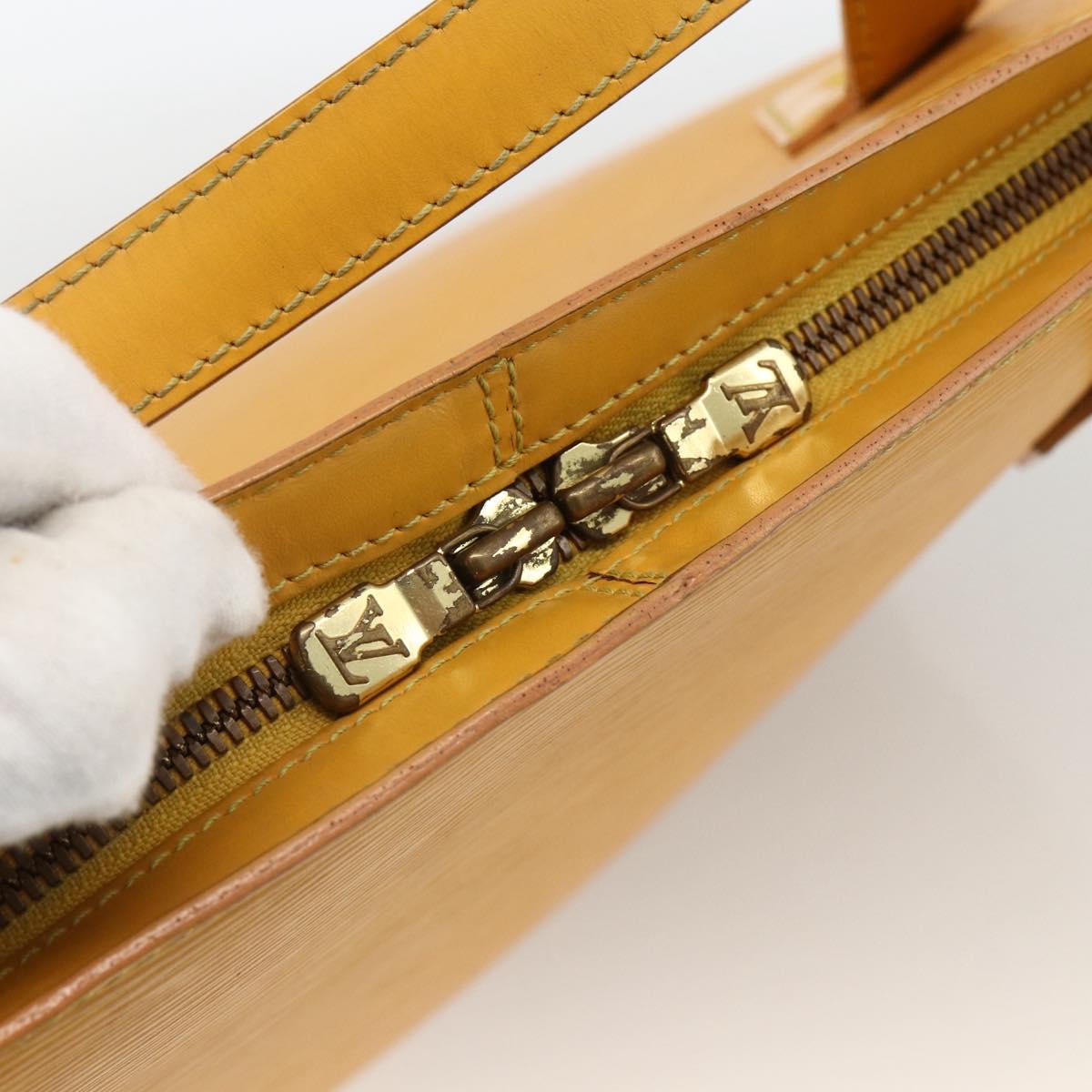 LOUIS VUITTON Epi Lussac Shoulder Bag Yellow M52289 LV Auth ep13684
