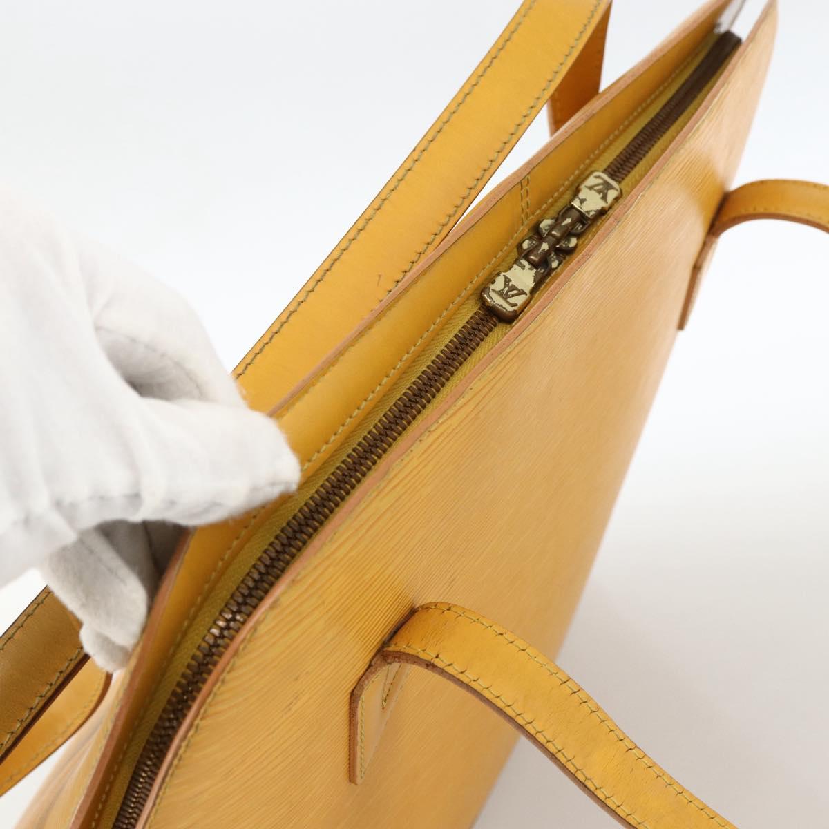 LOUIS VUITTON Epi Lussac Shoulder Bag Yellow M52289 LV Auth ep13684
