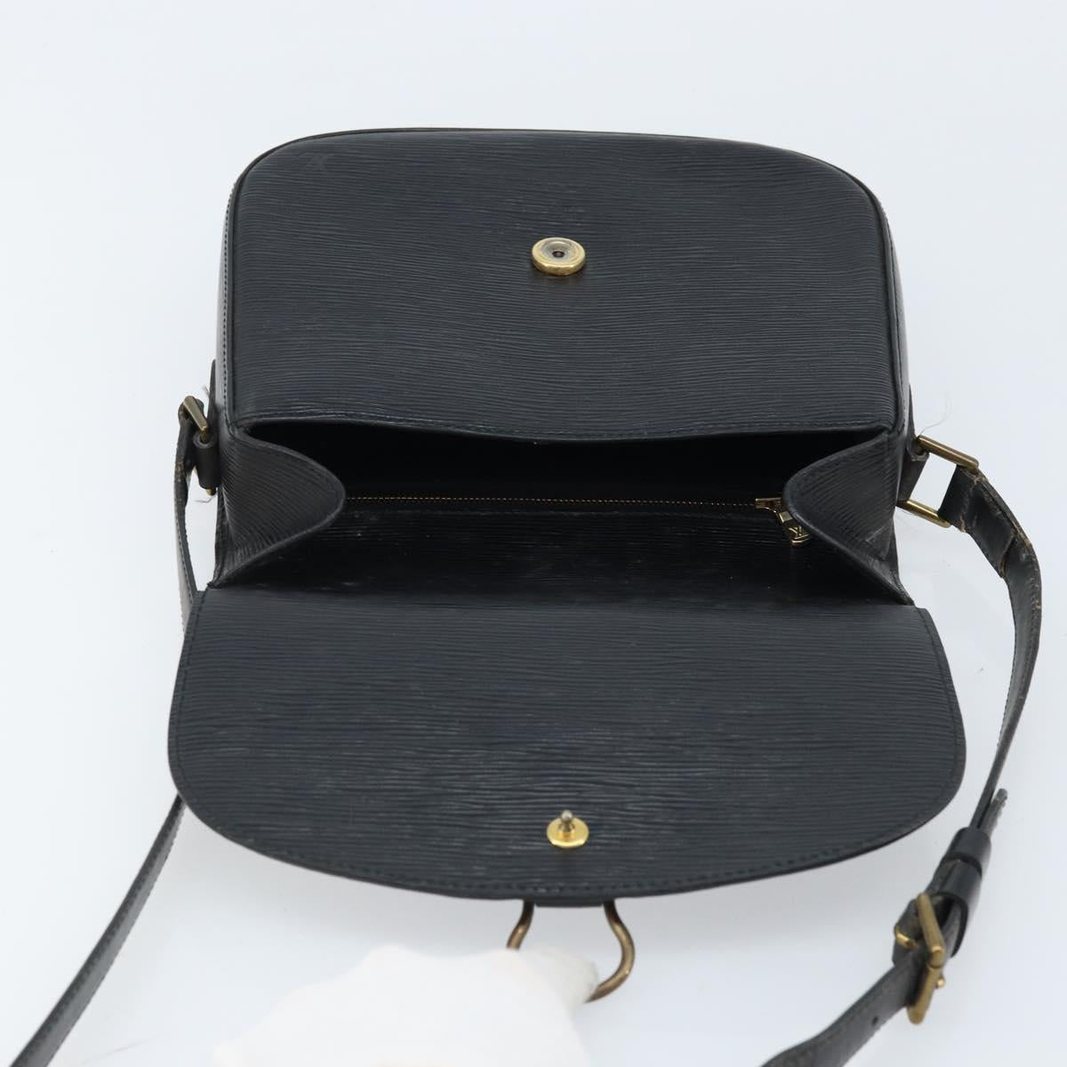 LOUIS VUITTON Epi Saint Cloud GM Shoulder Bag Black Noir M52192 LV Auth ep13697