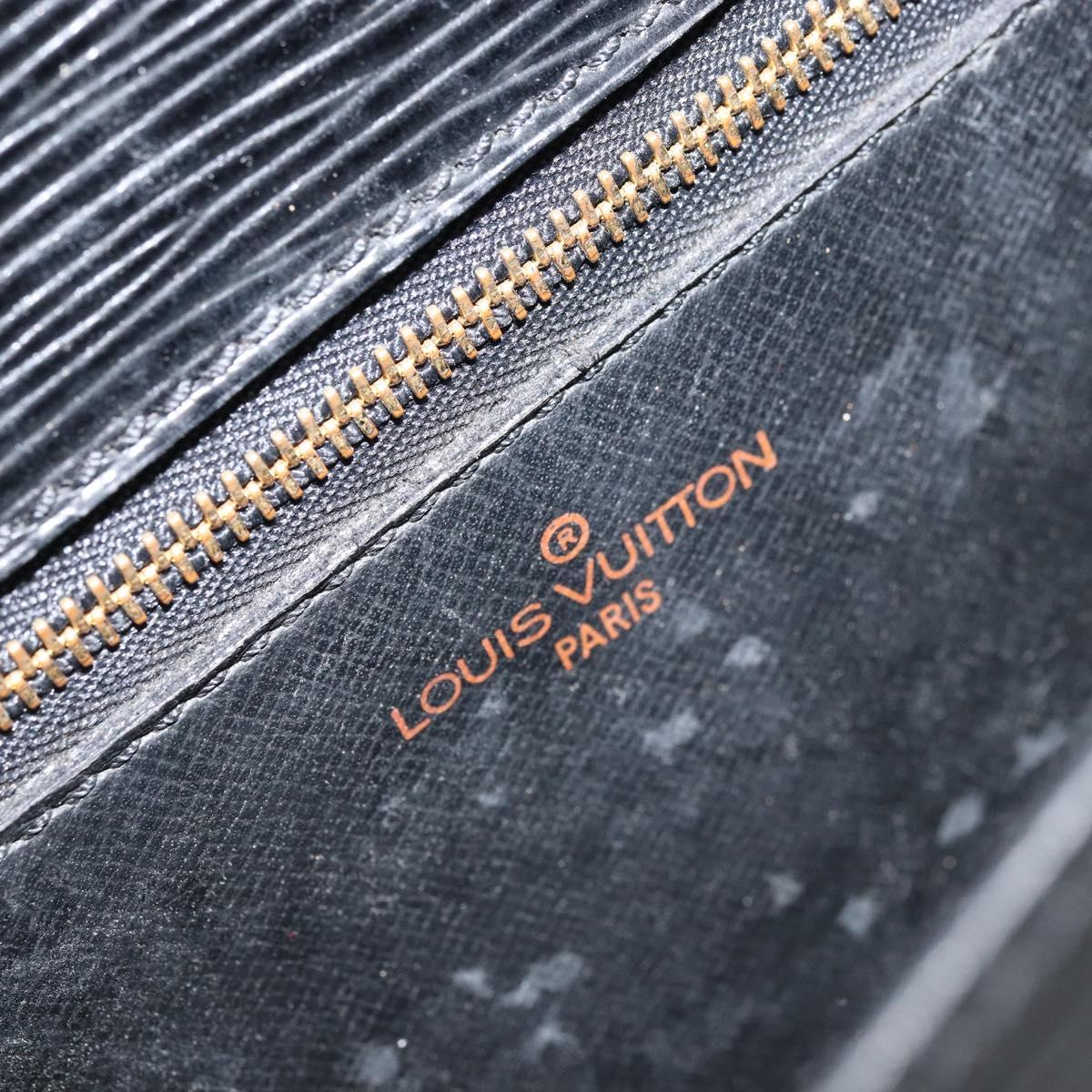 LOUIS VUITTON Epi Saint Cloud GM Shoulder Bag Black Noir M52192 LV Auth ep13697