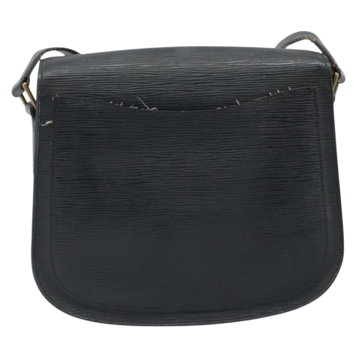 LOUIS VUITTON Epi Saint Cloud GM Shoulder Bag Black Noir M52192 LV Auth ep13697