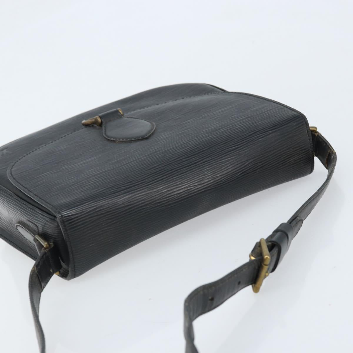 LOUIS VUITTON Epi Saint Cloud GM Shoulder Bag Black Noir M52192 LV Auth ep13697
