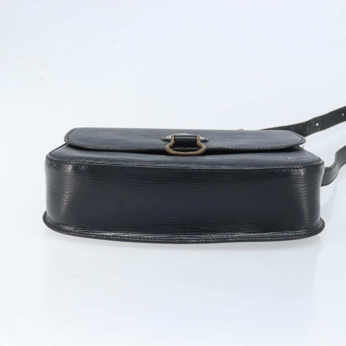 LOUIS VUITTON Epi Saint Cloud GM Shoulder Bag Black Noir M52192 LV Auth ep13697