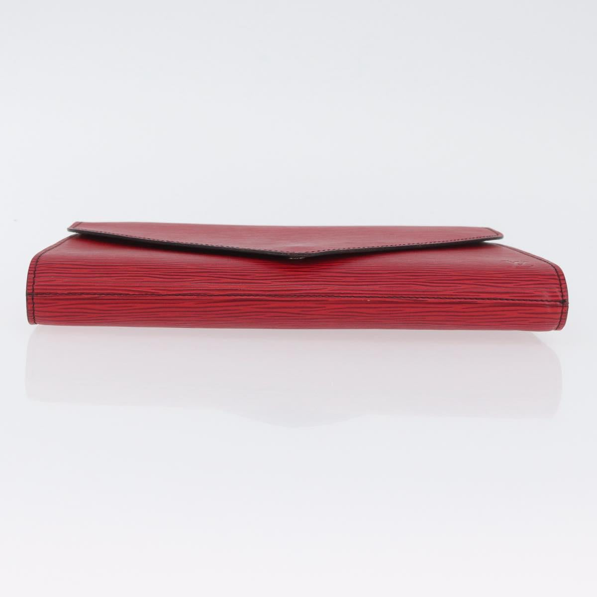 LOUIS VUITTON Epi Art Deco Clutch Bag Red M52637 LV Auth ep13698