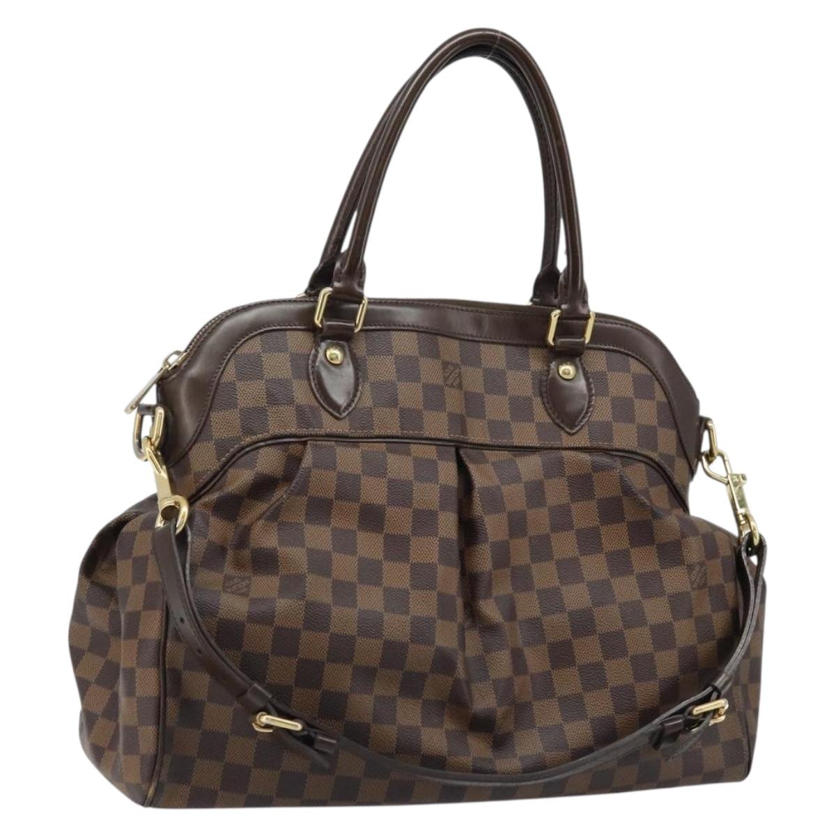 LOUIS VUITTON Damier Ebene Trevi GM Hand Bag 2way N51998 LV Auth ep13705