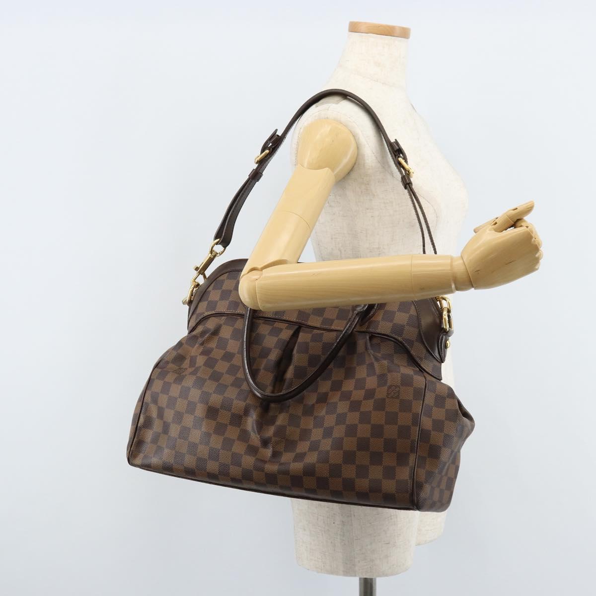 LOUIS VUITTON Damier Ebene Trevi GM Hand Bag 2way N51998 LV Auth ep13705