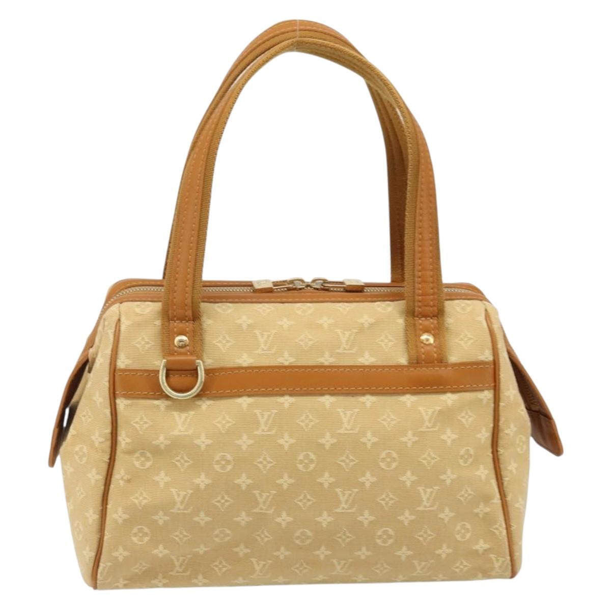 LOUIS VUITTON Monogram Mini Josephine PM Hand Bag Beige M92416 LV Auth ep13713