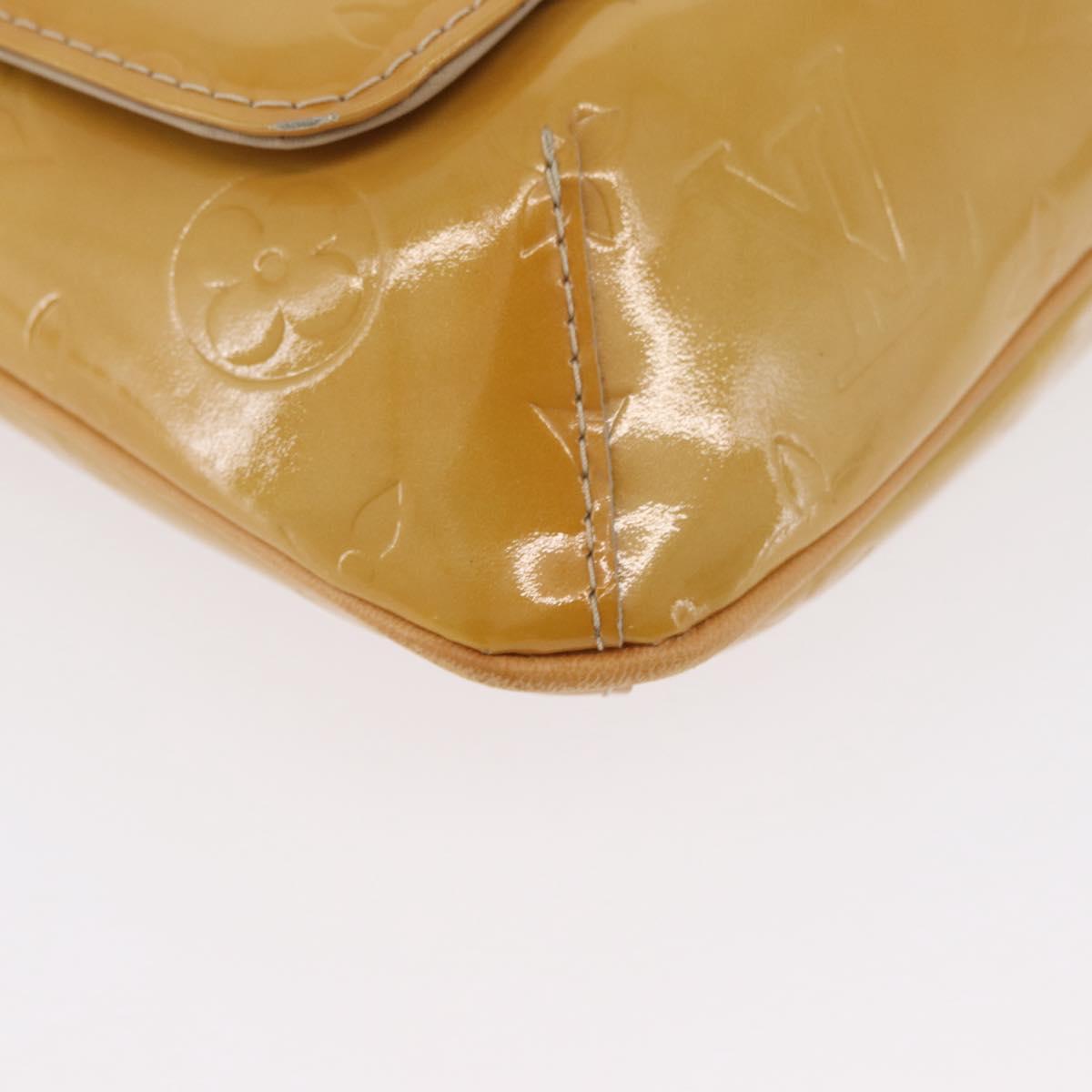 LOUIS VUITTON Monogram Vernis Thompson Street Bag Beige M91301 LV Auth ep13743A