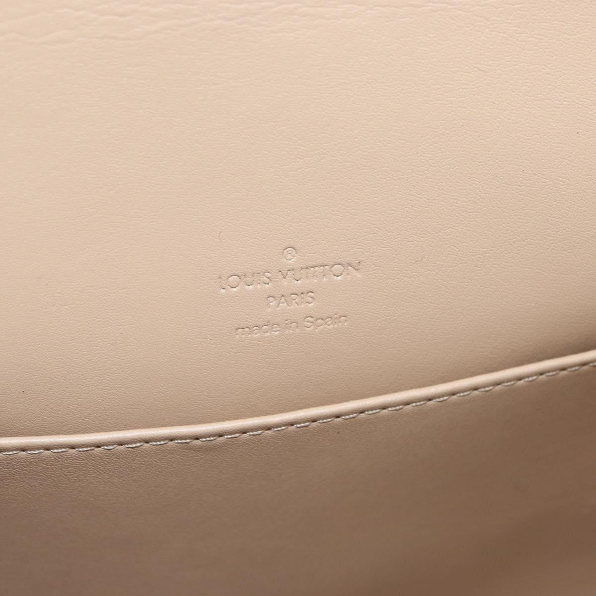 LOUIS VUITTON Monogram Vernis Thompson Street Bag Beige M91301 LV Auth ep13743A