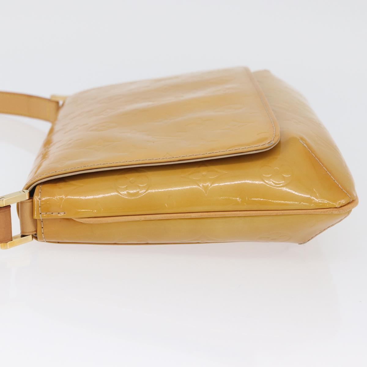 LOUIS VUITTON Monogram Vernis Thompson Street Bag Beige M91301 LV Auth ep13743A