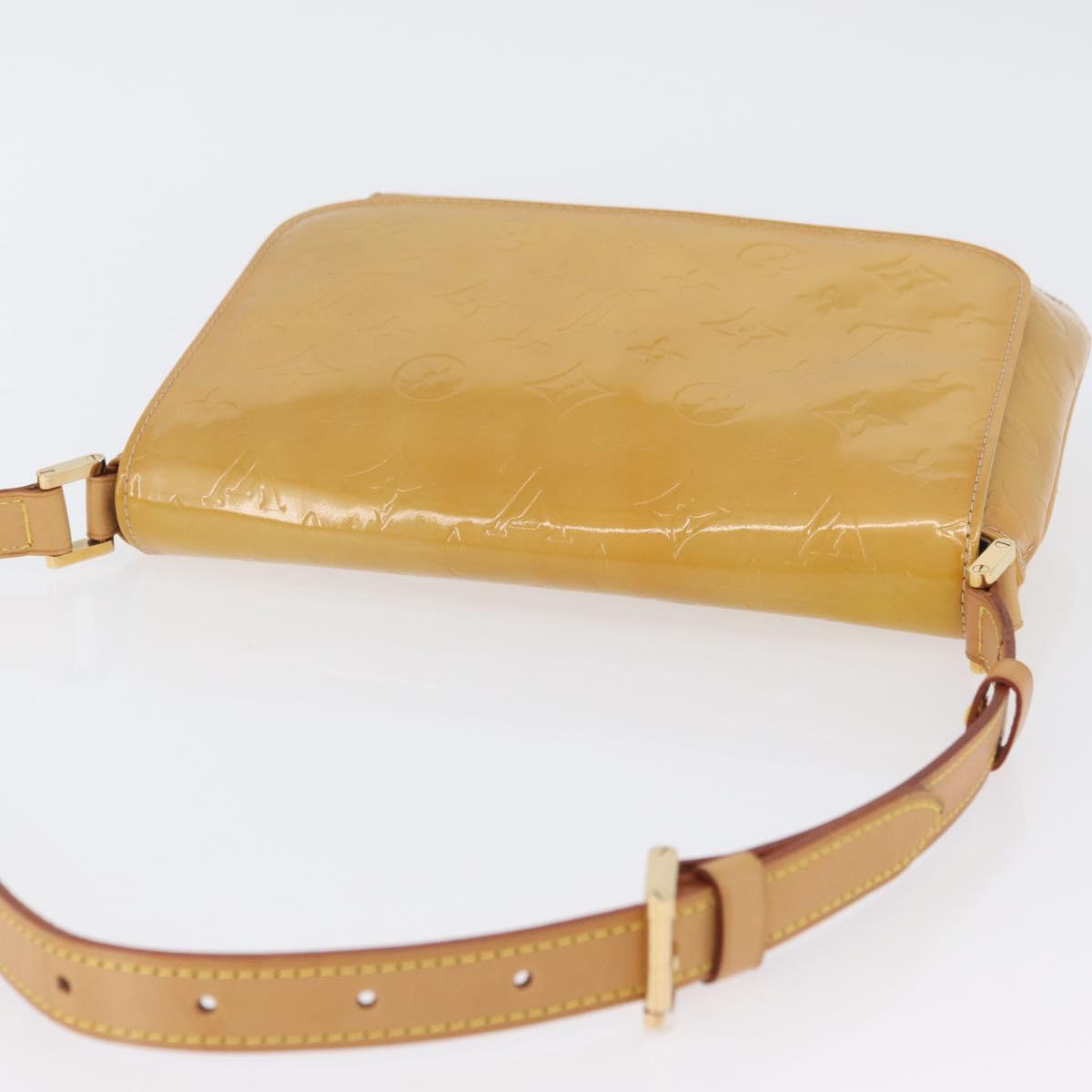 LOUIS VUITTON Monogram Vernis Thompson Street Bag Beige M91301 LV Auth ep13743A