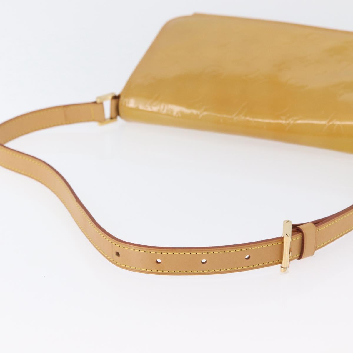 LOUIS VUITTON Monogram Vernis Thompson Street Bag Beige M91301 LV Auth ep13743A