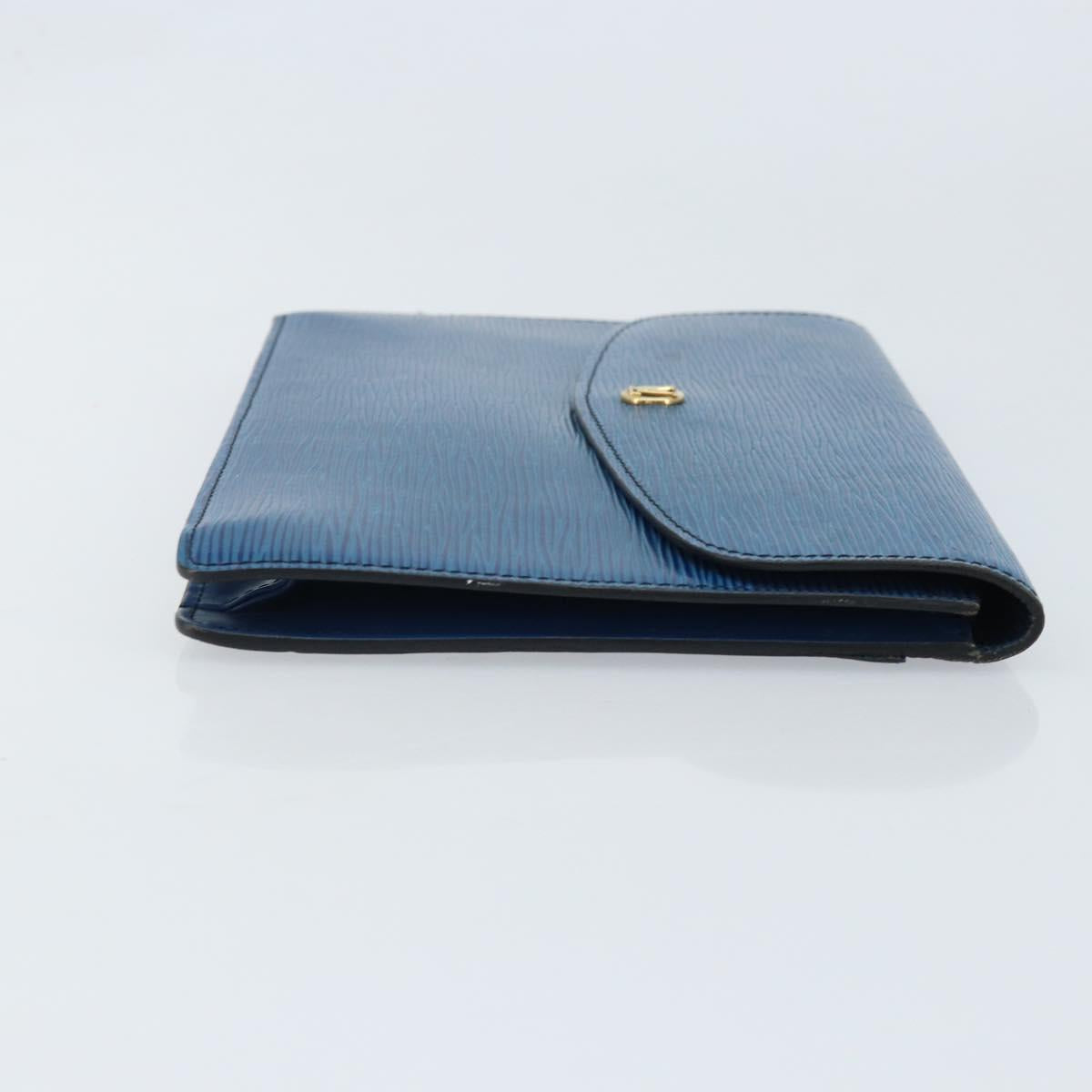 LOUIS VUITTON Epi Montaigne 23 Clutch Bag Blue M52665 LV Auth ep13746